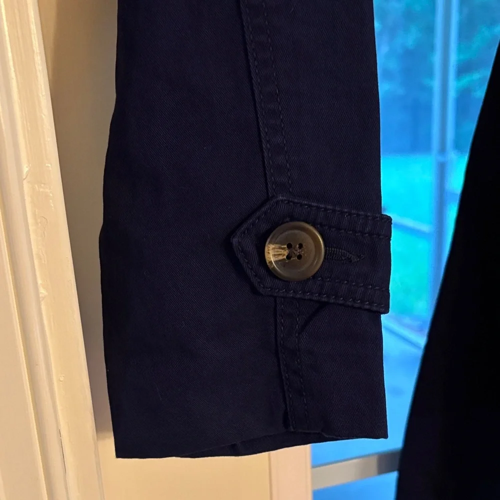GAP Women's Deep Blue Trench Coat - Picture 4 of 8
